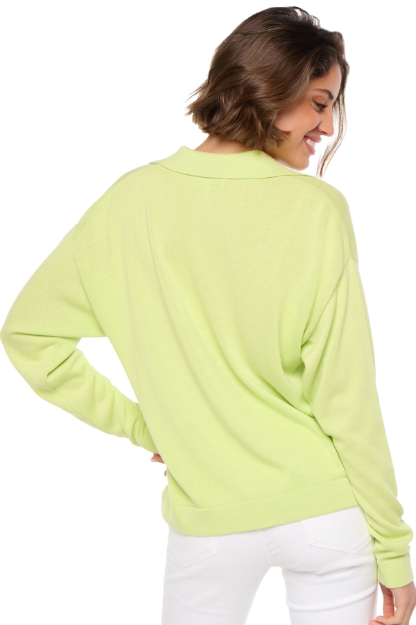 Baumwolle & Cashmere kaschmir pullover damen solene keylime xl